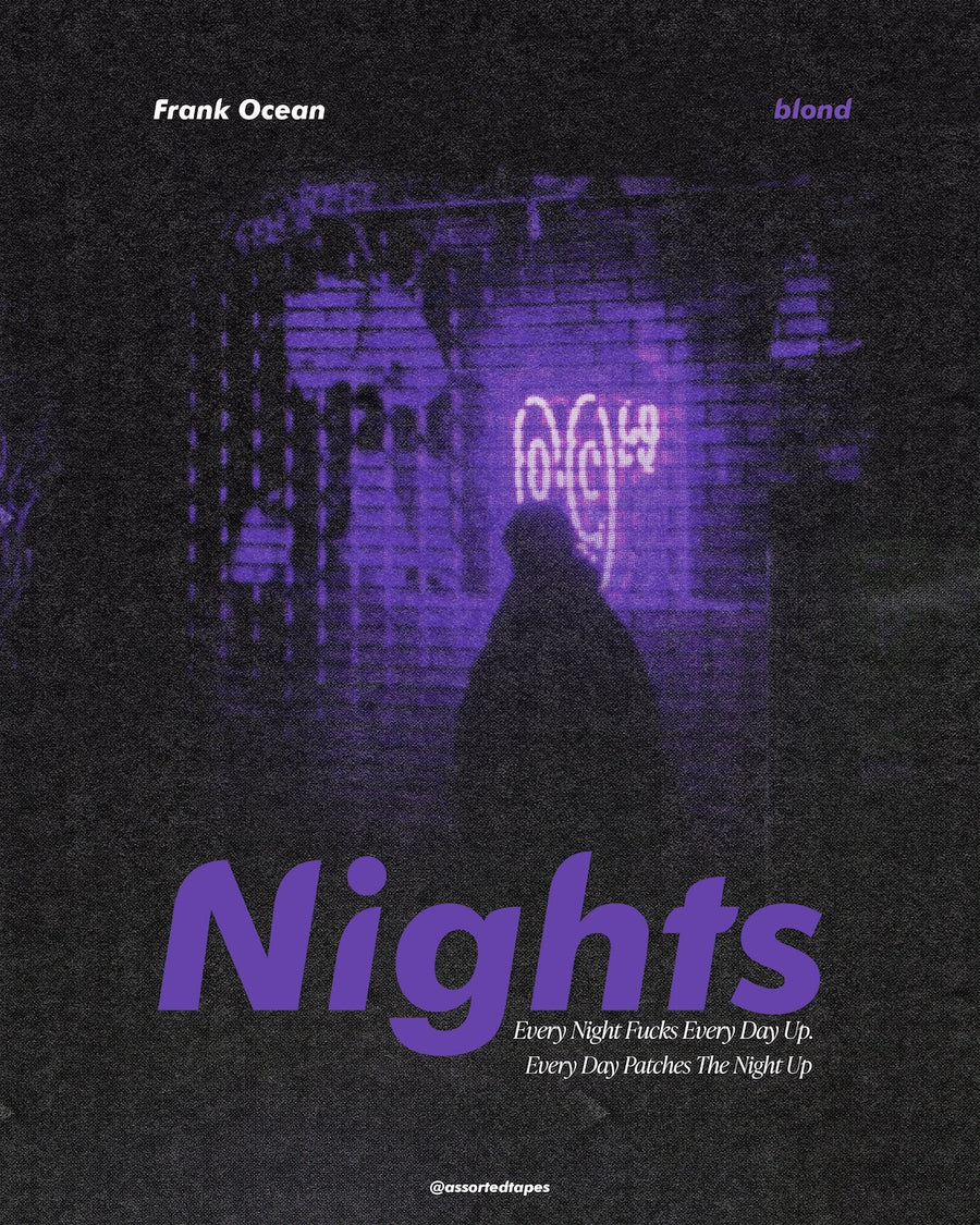 Nights Var 1 Poster - Frank Ocean