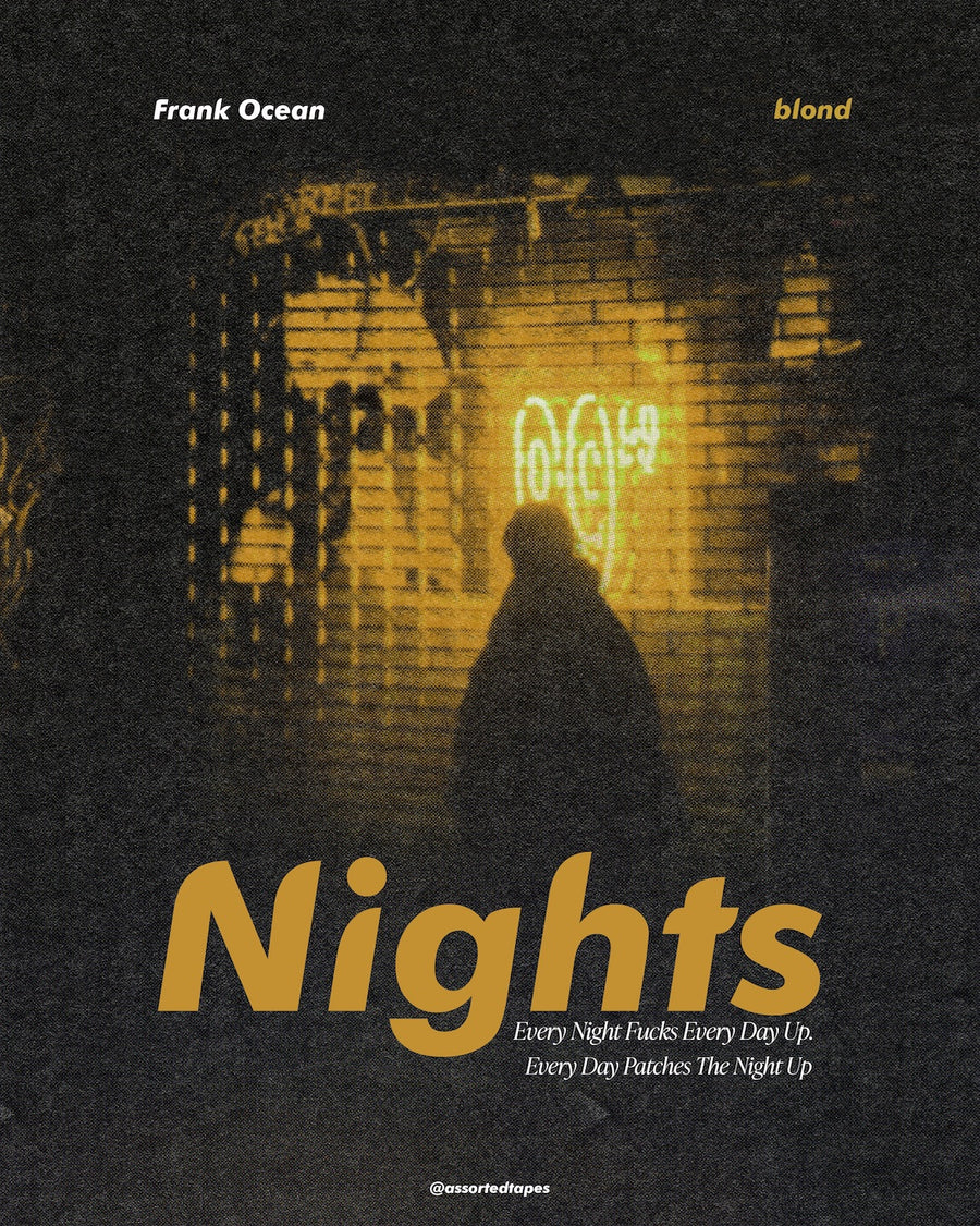 Nights Var 1 Poster - Frank Ocean