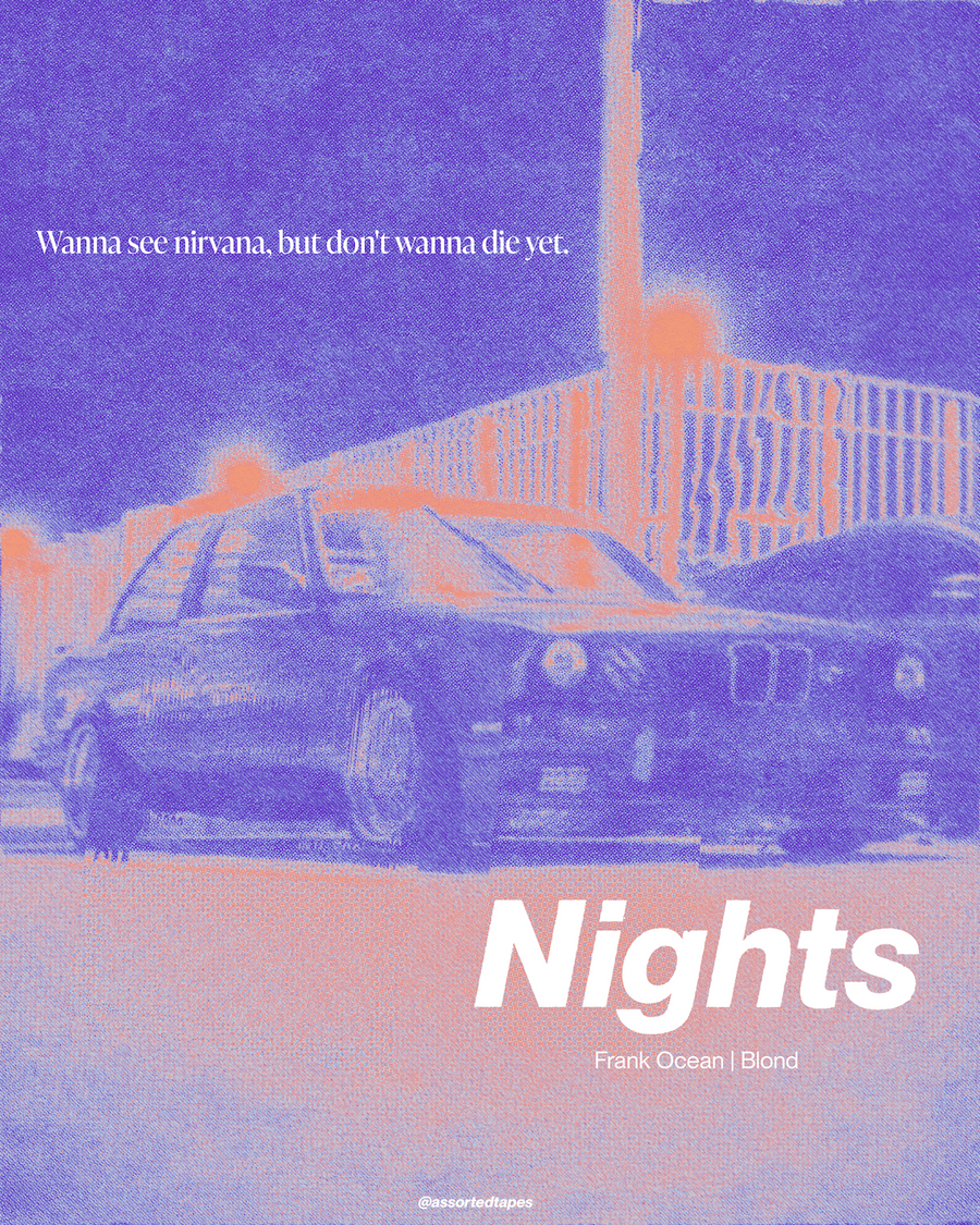 Nights by Frank Ocean Poster (Variation 2)
